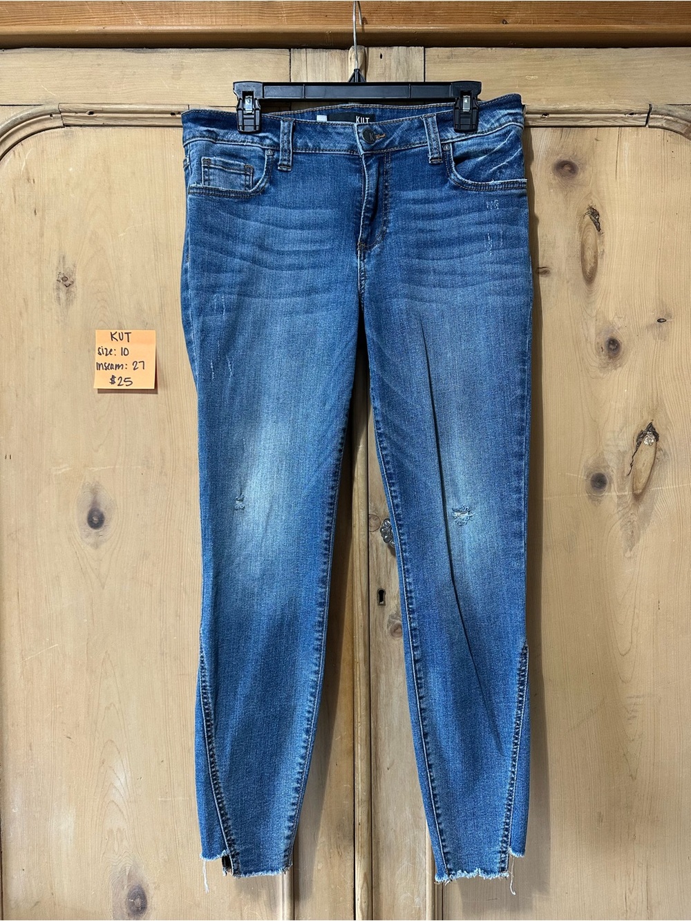 Kut from the Kloth Blue Stretch Ankle Skinny Jeans